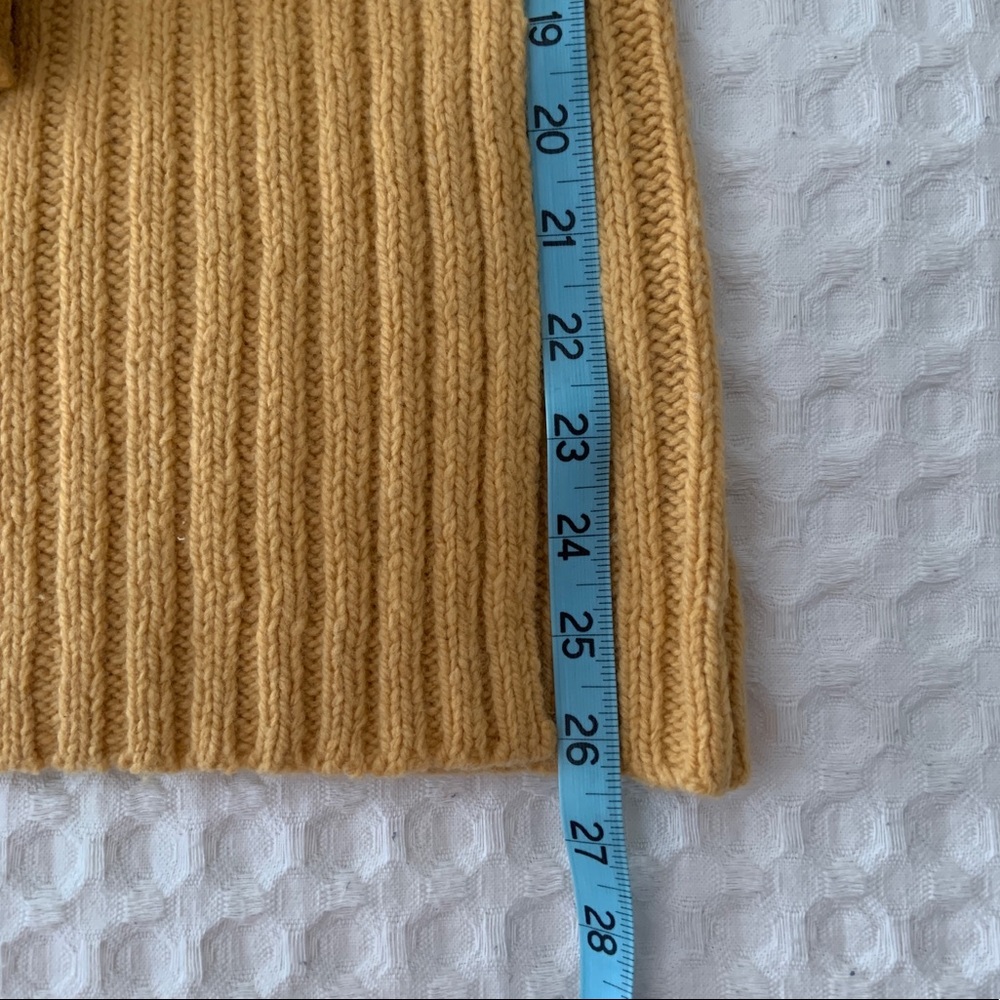 Sparrow Anthropologie Soft Gold Wool Cashmere Blend Wrap Belted Cardigan S - Picture 3 of 6